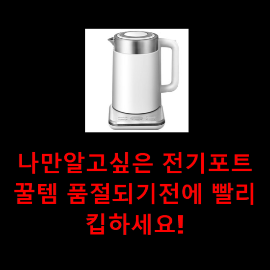 나만알고싶은 전기포트 꿀템 품절되기전에 빨리 킵하세요! 나만알고싶은 전기포트 꿀템 품절되기전에 빨리 킵하세요!