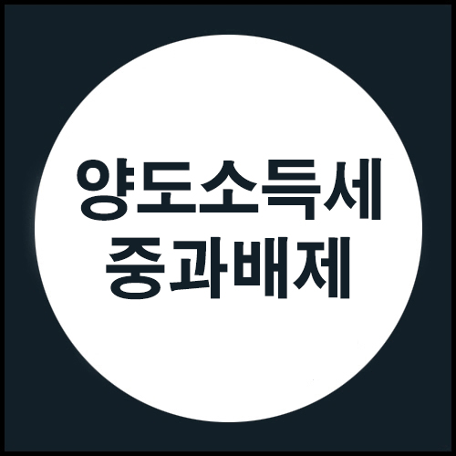 양도소득세 중과를 피해보자!