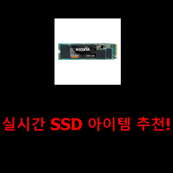 실시간 SSD 아이템 추천!