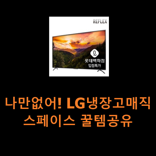 나만없어! LG냉장고매직스페이스 꿀템공유 나만없어! LG냉장고매직스페이스 꿀템공유