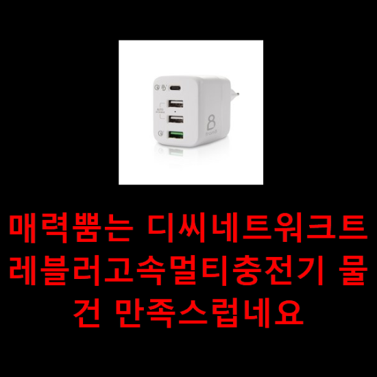 매력뿜는 디씨네트워크트레블러고속멀티충전기 물건 만족스럽네요