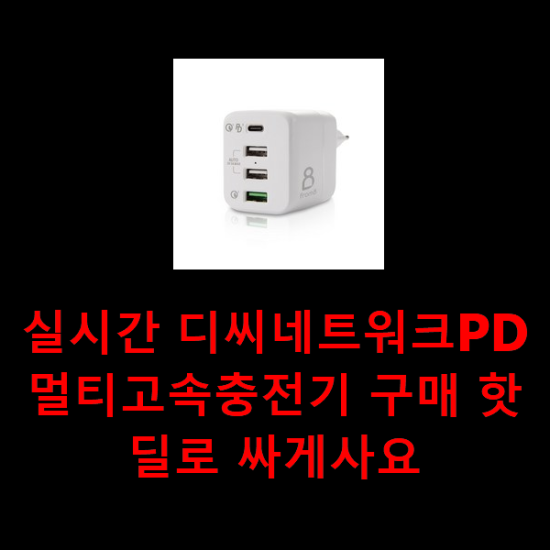 실시간 디씨네트워크PD멀티고속충전기 구매 핫딜로 싸게사요