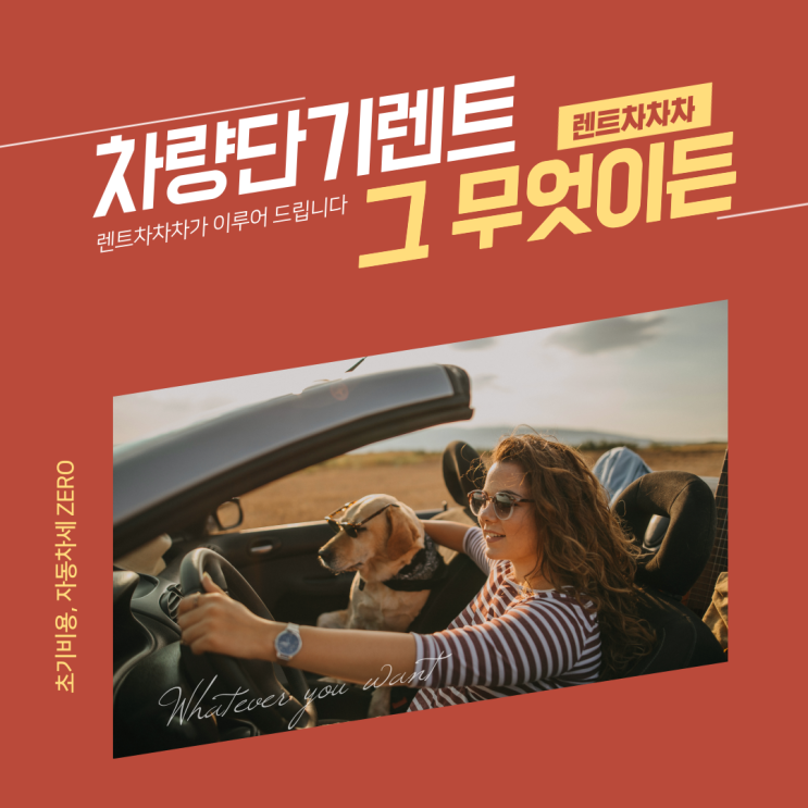  차량단기렌트 저렴하네요~