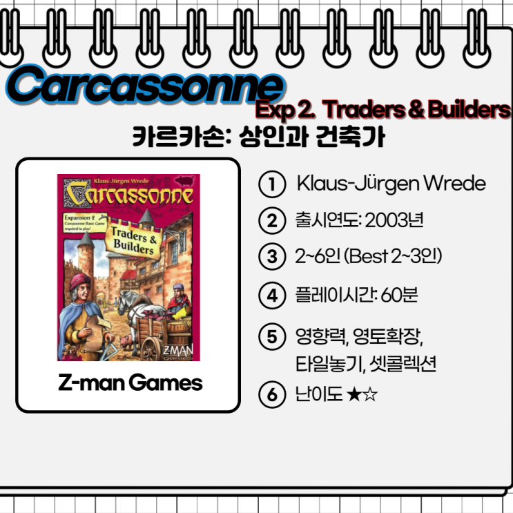  Carcassonne Exp 2. Traders & Builders / 카르카손: 상인과 건축가