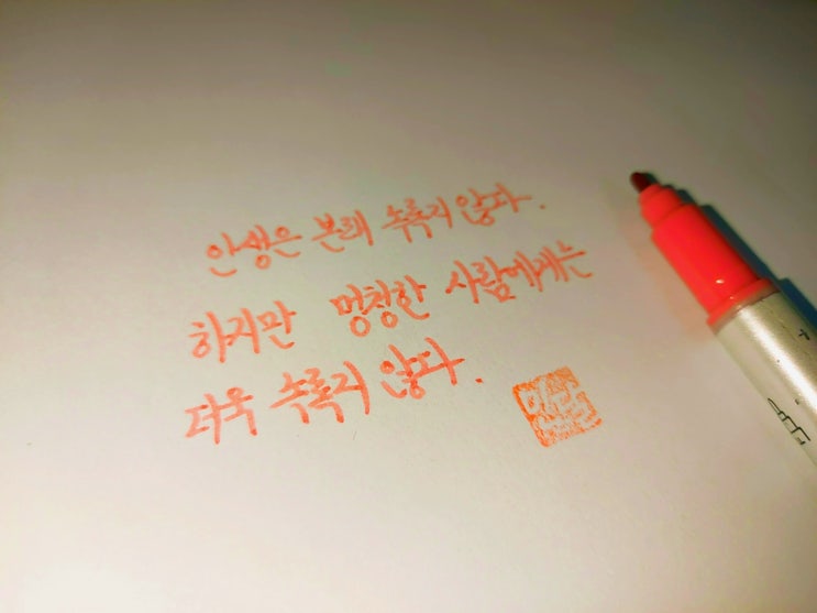  존 웨인 명언 손글씨 모음