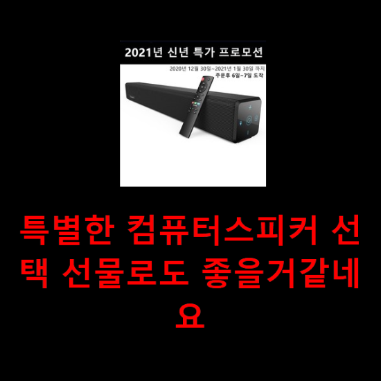 특별한 컴퓨터스피커 선택 선물로도 좋을거같네요