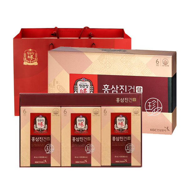 잘팔리는 정관장 홍삼진건 파우치 + 쇼핑백, 40ml, 30개(로켓배송) ···