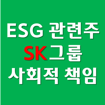  ESG 관련주, 펀드 전망 - SK 사회적 책임 강조