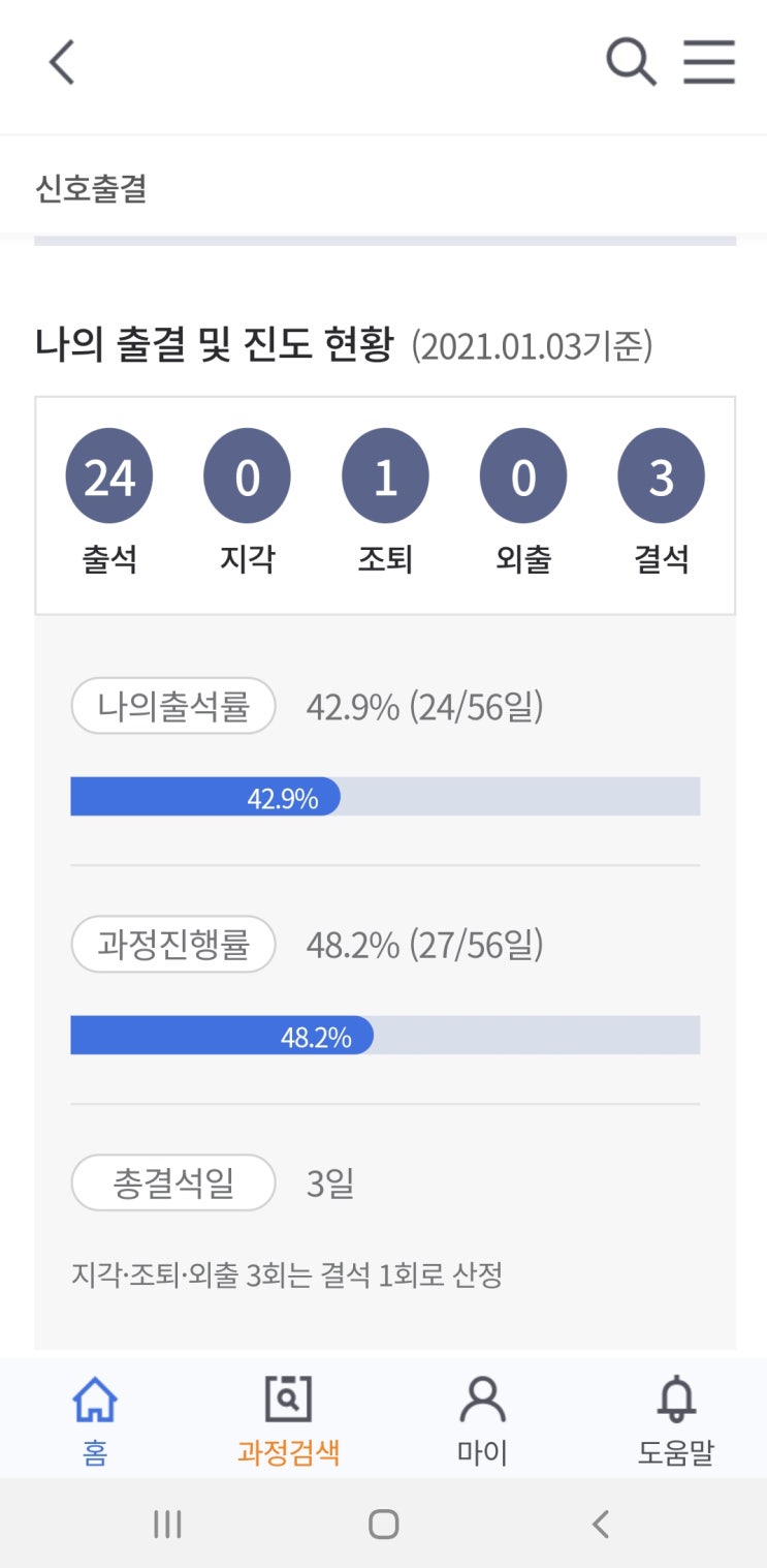  국민내일배움카드 결석 조퇴 운영규정