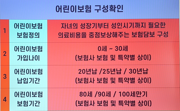  현대해상어린이종합보험 및 농협 어린이보험 보장 내용 확인하고 소중한 내 아이 미래 지켜줘요