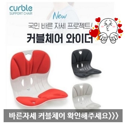  자세교정 커블체어 추천 의자등받이 커블체어 와이더
