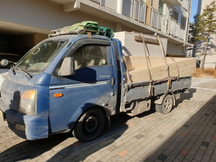 (폐차보다 수출) 장거리 80만 km 탄 현대 포터 중고차 안성시에서 수출 매입#용달화물 트럭