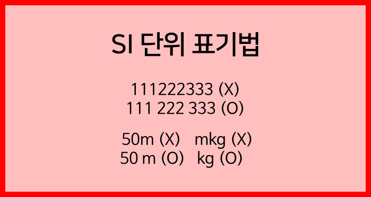 [물질의 측정]SI 단위 표기법