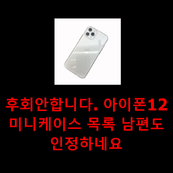 후회안합니다. 아이폰12미니케이스 목록 남편도 인정하네요 후회안합니다. 아이폰12미니케이스 목록 남편도 인정하네요