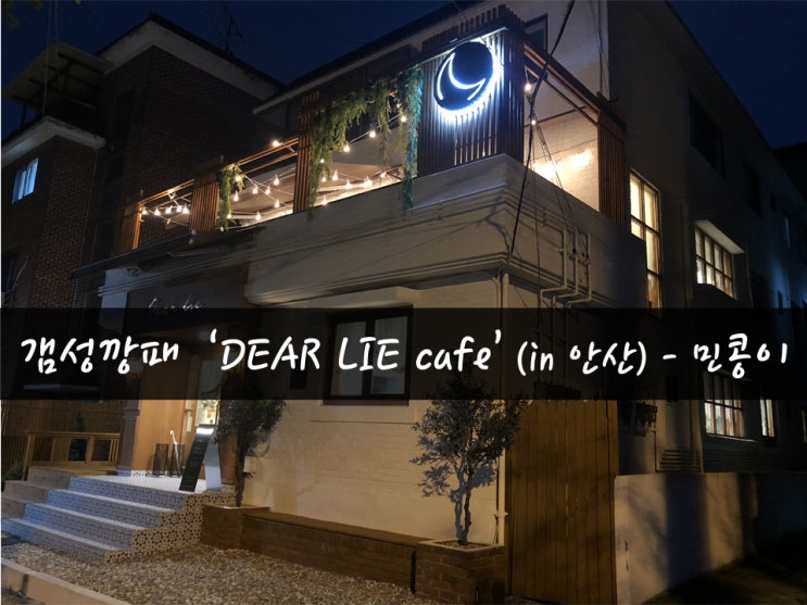  [일상20탄] 안산 고잔동 카페, 안산천카페 추천 디어라이(Dear Lie)-루프탑도 있어_먹방 민콩이