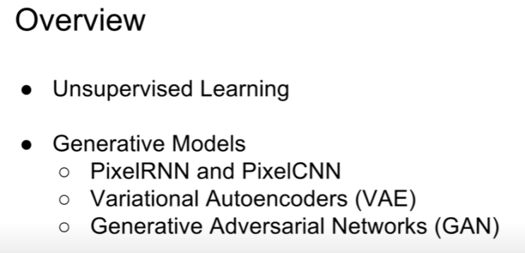  cs231n Lecture 13 | Generative Models