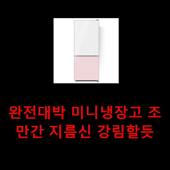 완전대박 미니냉장고 조만간 지름신 강림할듯