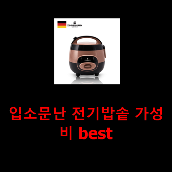 입소문난 전기밥솥 가성비 best