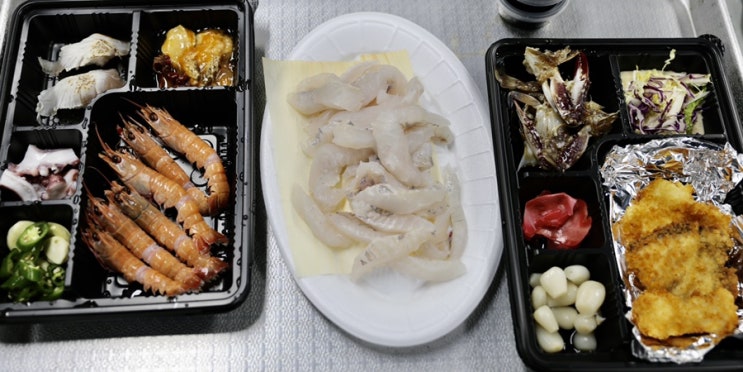  제주 산방산 맛집 송악산 맛집 산방산횟집  포장으로 즐긴 신선한 모듬회