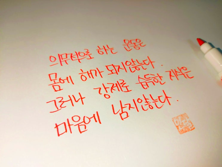  플라톤 명언 손글씨 모음