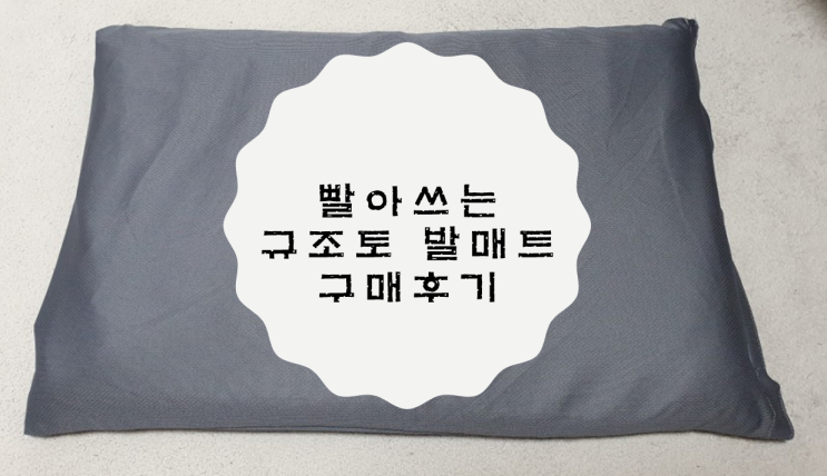  [삶의 질 향상] 빨아쓰는 규조토 발매트 구매후기 (Feat. 뽀송뽀송한 발바닥)