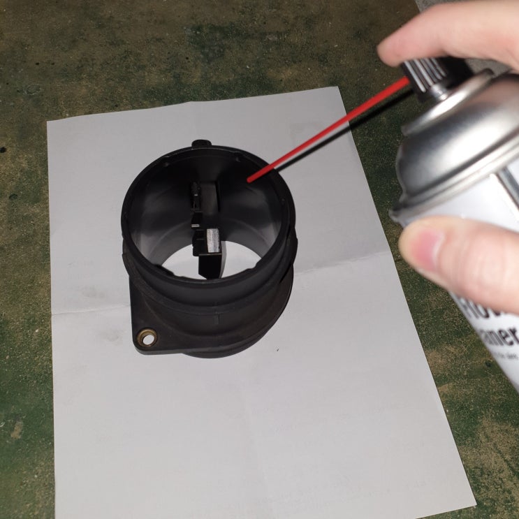  스포티지R 디젤 에어플로우 센서 (AFS) 클리닝 청소 세척 효과 후기. (with CRC mass air flow sensor cleaner)