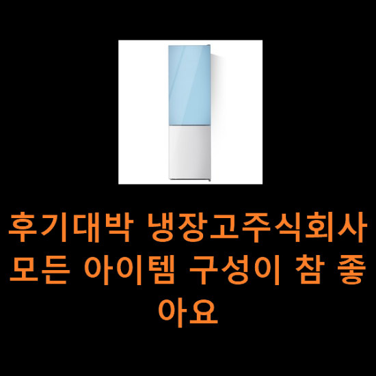 후기대박 냉장고주식회사모든 아이템 구성이 참 좋아요 후기대박 냉장고주식회사모든 아이템 구성이 참 좋아요