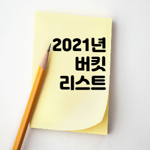  2021년 버킷리스트 공개 -Feat. 3P & 3F 추진