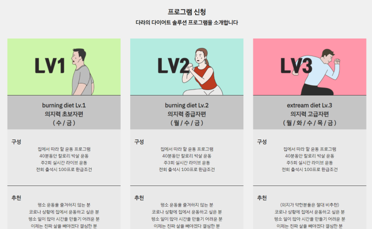  1월 목표 다이어트 라이브 : 비대면 운동  온라인 홈트 시작했습니다!