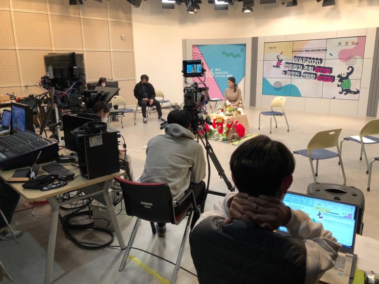 광주 영상 1번지 스튜디오 샤이모 라이브 중계 소개 &lt;와프 2020 라이브 방송 스탭 참여&gt;