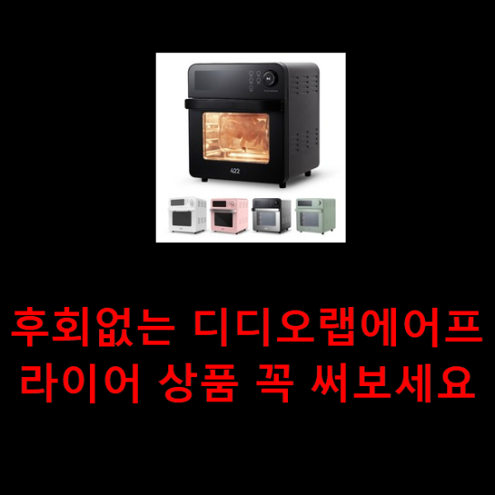 후회없는 디디오랩에어프라이어 상품 꼭 써보세요