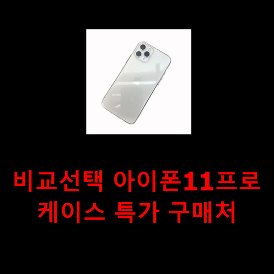 비교선택 아이폰11프로케이스 특가 구매처