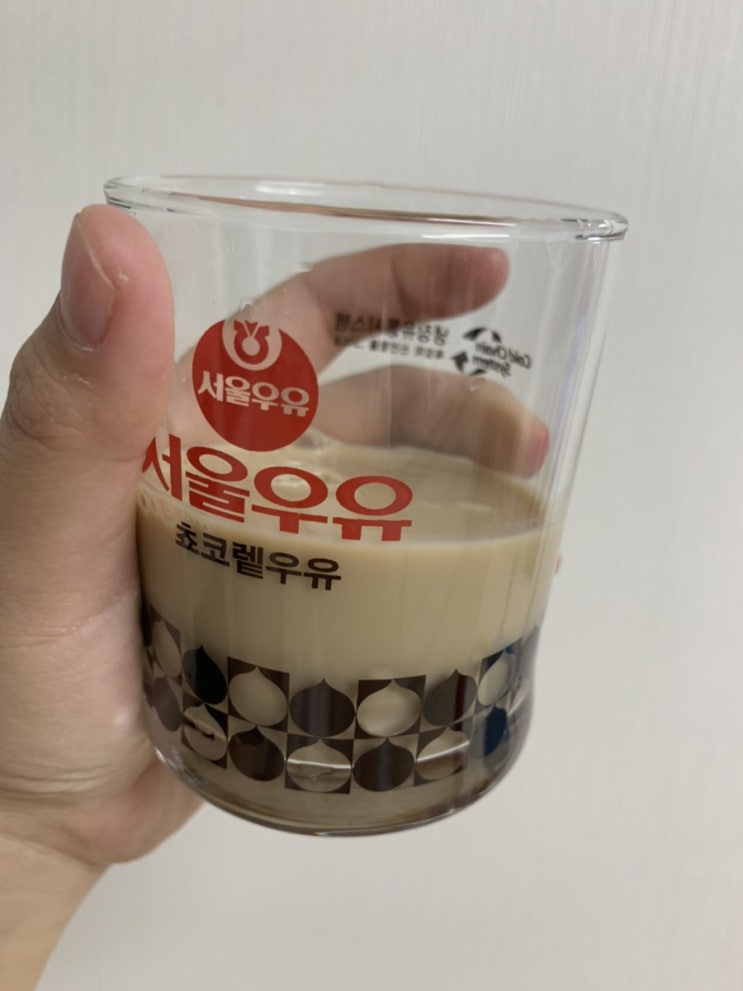  레트로 감성 뿜뿜 빈티지 서울우유 유리컵, 머그컵