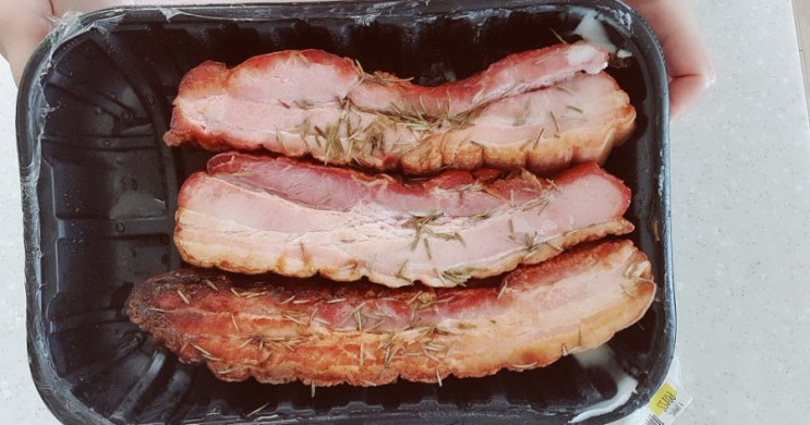  이마트 트레이더스 가면 꼭 사오는 [BBQ 훈제 통삽겹살]  소분해서 두고먹기 좋아요