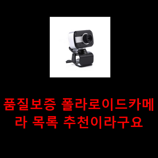 품질보증 폴라로이드카메라 목록 추천이라구요