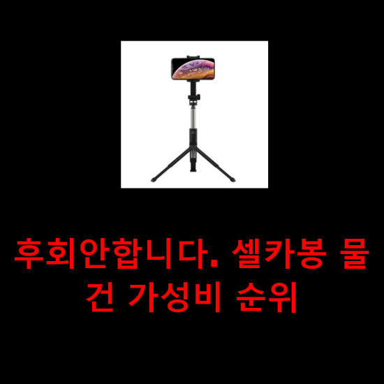 후회안합니다. 셀카봉 물건 가성비 순위