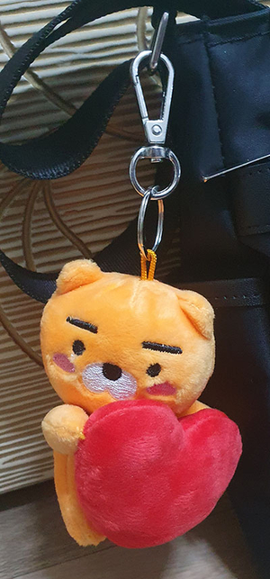  라이언 가방고리 샀다~
