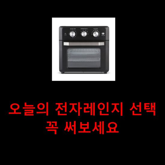 오늘의 전자레인지 선택 꼭 써보세요