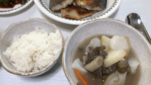  일본 가정식 된장국 돈지루 만들기