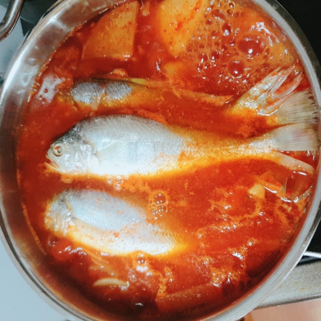  조기매운탕 끓이기