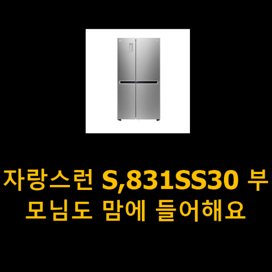 자랑스런 S,831SS30 부모님도 맘에 들어해요 자랑스런 S,831SS30 부모님도 맘에 들어해요