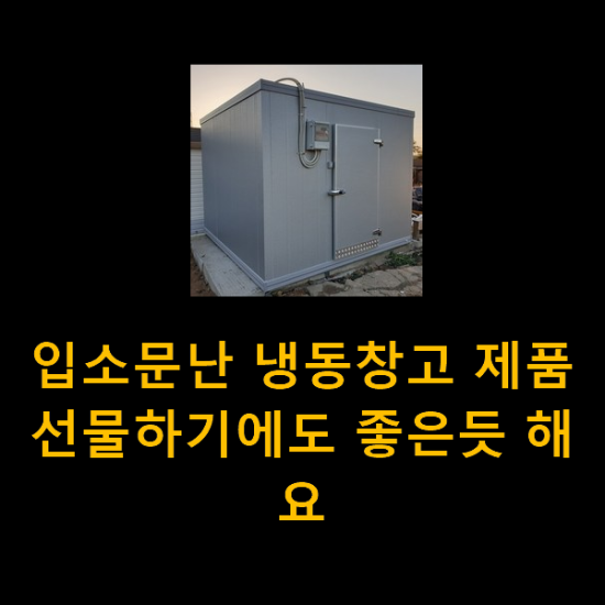 입소문난 냉동창고 제품 선물하기에도 좋은듯 해요 입소문난 냉동창고 제품 선물하기에도 좋은듯 해요