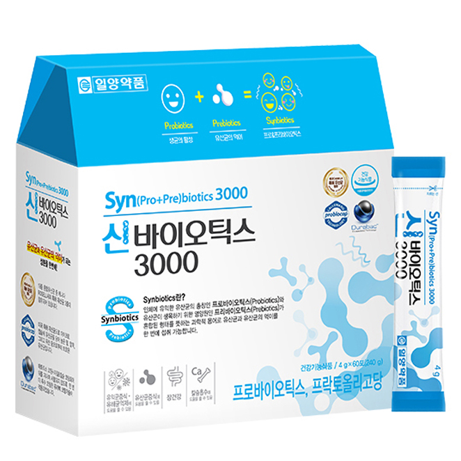 인지도 있는 일양약품 신 바이오틱스3000 유산균, 4g, 60개입 추천합니다 인지도 있는 일양약품 신 바이오틱스3000 유산균, 4g, 60개입 추천합니다
