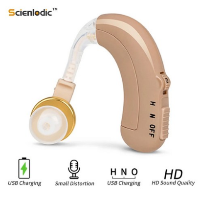 노인보청기 USB 충전식 귀 보청기 소리 음성 청력 노인 증폭기
