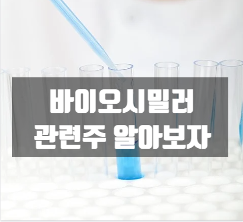  바이오시밀러 관련주 대웅제약,파멥신,알테오젠,삼성바이오로직스,바이넥스