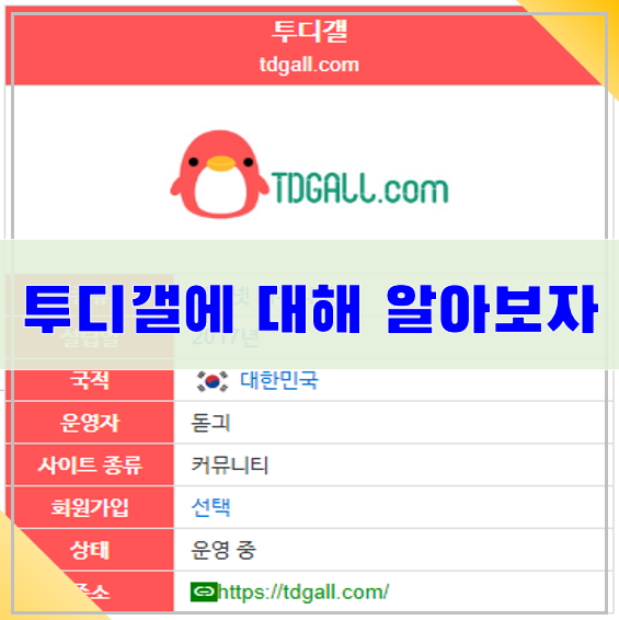 투디갤에 대해 알아보자