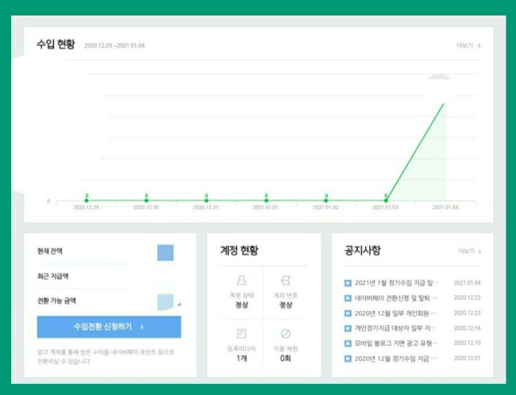  네이버 애드포스트 신청방법 및 모바일 광고위치설정_블린이 첫날 수입 대공개