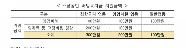  3차재난지원금 대상 신청방법 소상공인 버팀목자금