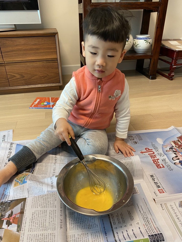 김밥 맛있게 싸는법 - 아이와 같이 소근육발달 놀이하기