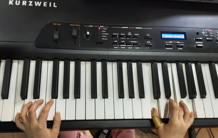 피아노 코드 배우기(C코드, Am7코드)